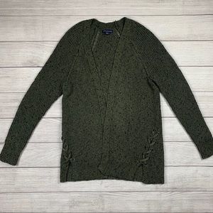 American Eagle Dark Green Cardigan